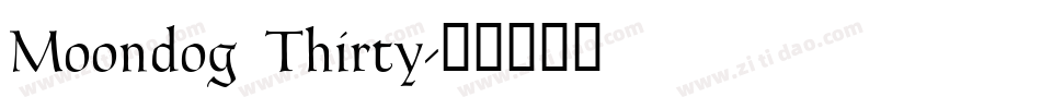 Moondog Thirty字体转换